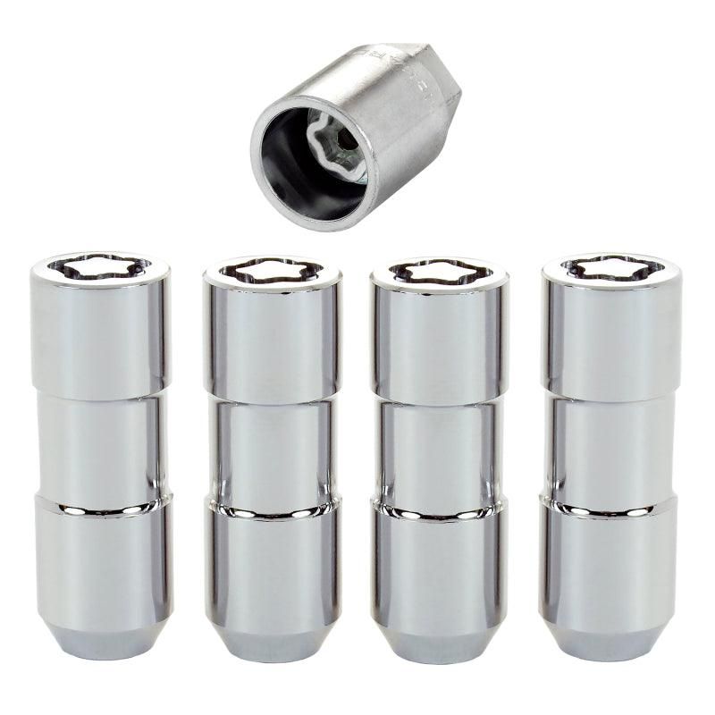 McGard 24134 - MCG24134 - McGard Wheel Lock Nut Set - 4pk. (Cone Seat Duplex) 9/16-18 / 7/8 Hex / 2.5in. Length - Chrome - Shipped in Europe - Tuningsupply.com