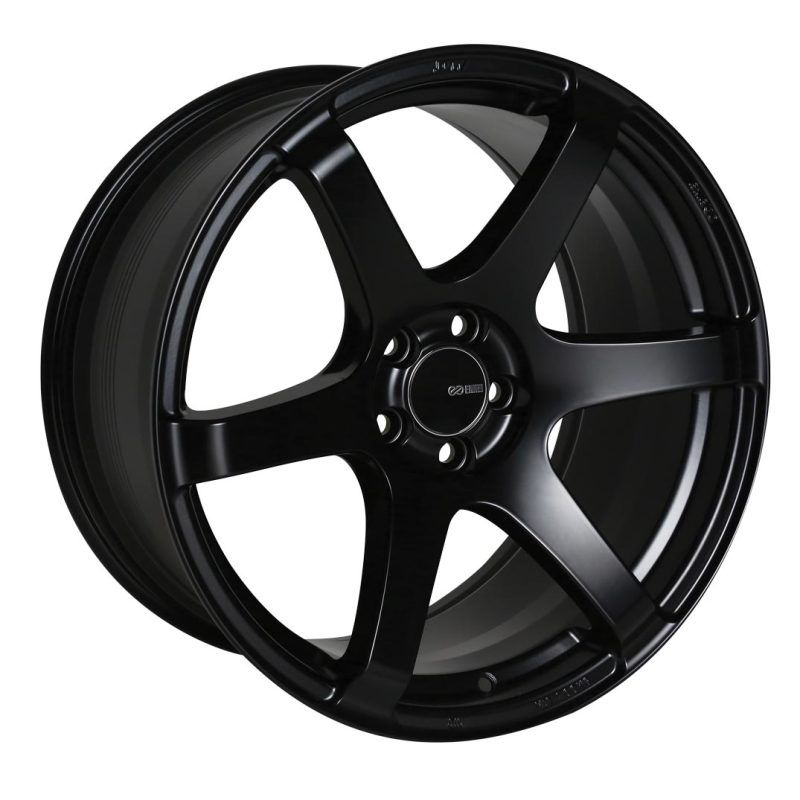 Enkei 485-880-6535BK - ENK485-880-6535BK - Enkei T6S 18x8 35mm Offset 5x114.3 Bolt Pattern 72.6 Bore Matte Black Wheel - Shipped in Europe - Tuningsupply.com