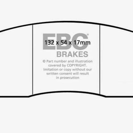 EBC DP5002NDX - EBCDP5002NDX - EBC 90-00 Aston Martin Vantage 5.3 (Twin Supercharged)(AP) Bluestuff Front Brake Pads - Shipped in Europe - Tuningsupply.com