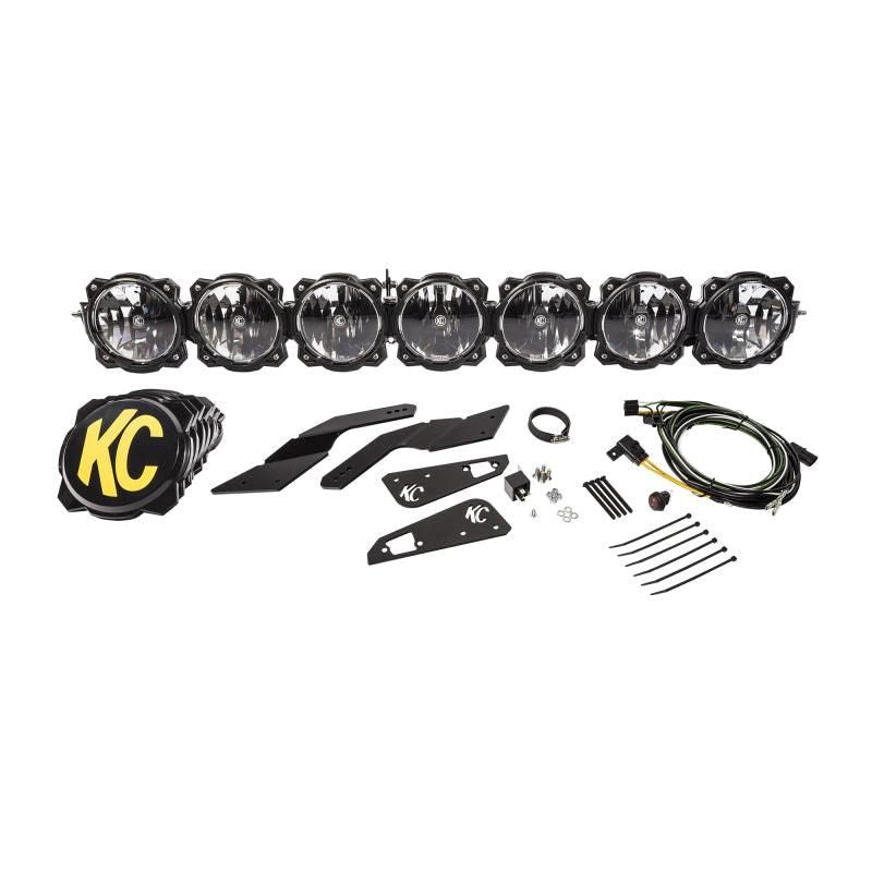 KC HiLiTES 91334 - KCL91334 - KC HiLiTES Can-Am X3 45in. Pro6 Gravity LED 7-Light 140w Combo Beam Overhead Light Bar System - Shipped in Europe - Tuningsupply.com