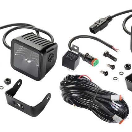 Hella LA358176811 - HELLA358176811 - Hella Universal Black Magic 3.2in L.E.D. Cube Kit - Flood Beam - Shipped in Europe - Tuningsupply.com