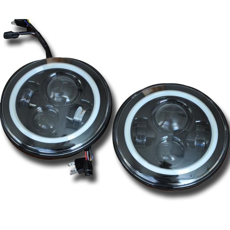 DV8 Offroad HL7JK-01 - DVEHL7JK-01 - DV8 Offroad 07-18 Jeep Wrangler JK LED Projector Headlights - Shipped in Europe - Tuningsupply.com
