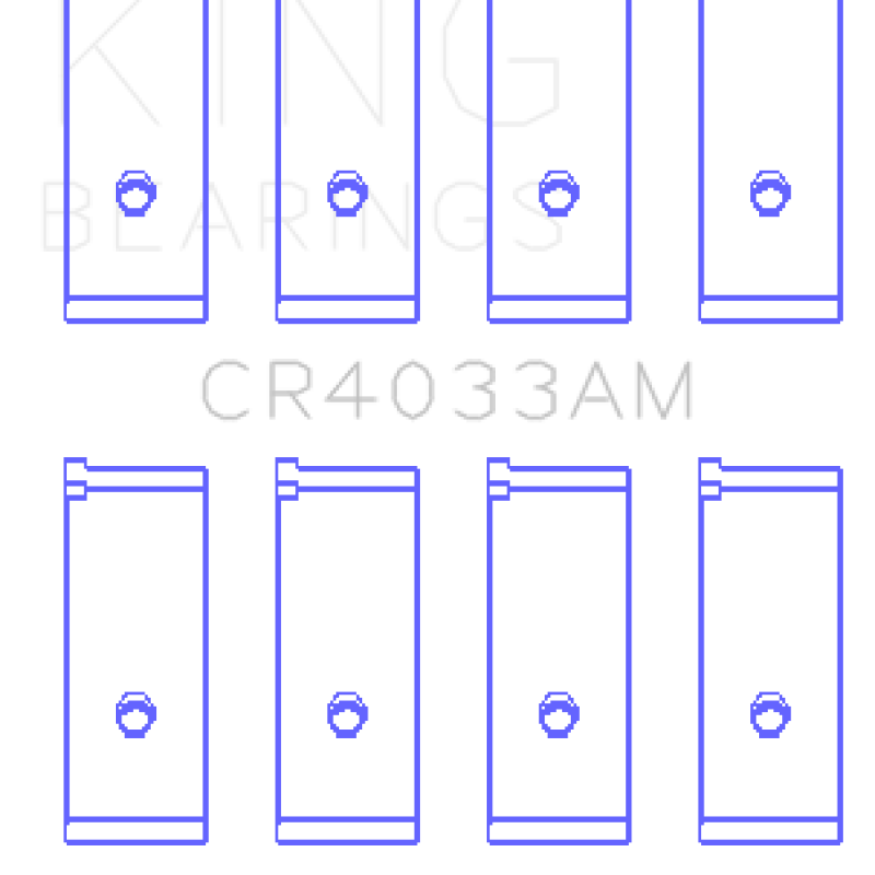 King Engine Bearings GCR4033AM - KINGCR4033AM - King Acura SOHC 16 Valve/Honda SOHC 16 Valve/DOHC 16 Valve Rod Bearing Set - Size STD - Shipped in Europe - Tuningsupply.com