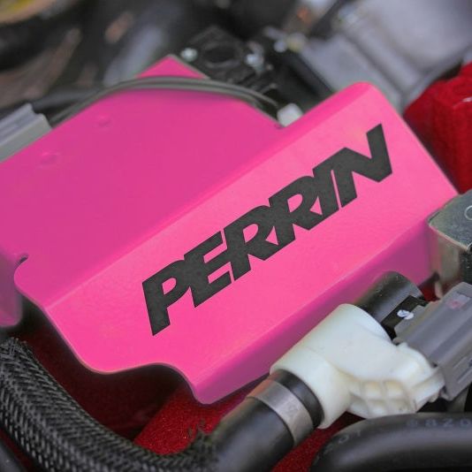 Perrin Performance PSP-ENG-161HP - PERPSP-ENG-161HP - PERRIN 08-21 Subaru STI Boost Control Solenoid Cover - Hyper Pink - Shipped in Europe - Tuningsupply.com