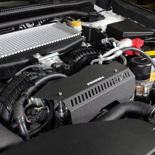 Perrin Performance PSP-ENG-153BK - PERPSP-ENG-153BK - PERRIN 22-25 Subaru WRX Pulley Cover - Black (TALL - For Use w/o PERRIN AOS) - Shipped in Europe - Tuningsupply.com