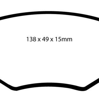 EBC DP3517C - EBCDP3517C - EBC 86-93 Volkswagen Cabriolet 1.8 Redstuff Front Brake Pads - Shipped in Europe - Tuningsupply.com