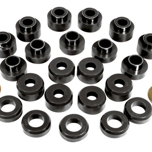 Prothane 1-107-BL - PRO1-107-BL - Prothane 97+ Jeep TJ Body Mount Kit - Black - Shipped in Europe - Tuningsupply.com