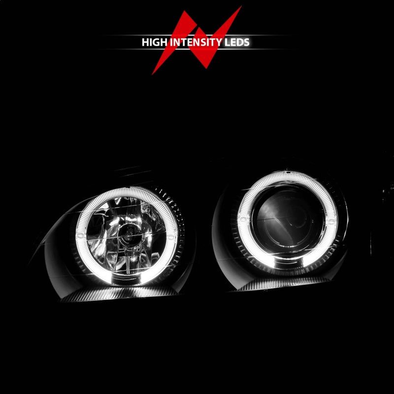 ANZO 121077 - ANZ121077 - ANZO 2000-2004 Infiniti I30 Projector Headlights w/ Halo Black - Shipped in Europe - Tuningsupply.com