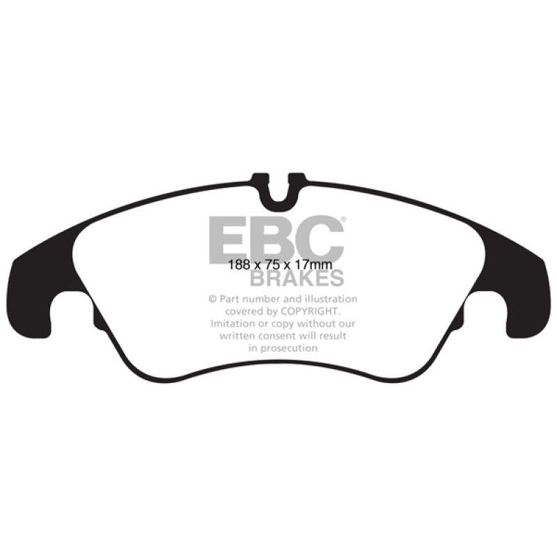 EBC UD13221 - EBCUD13221 - EBC 11 Audi A6 2.0 Turbo Ultimax2 Front Brake Pads - Shipped in Europe - Tuningsupply.com
