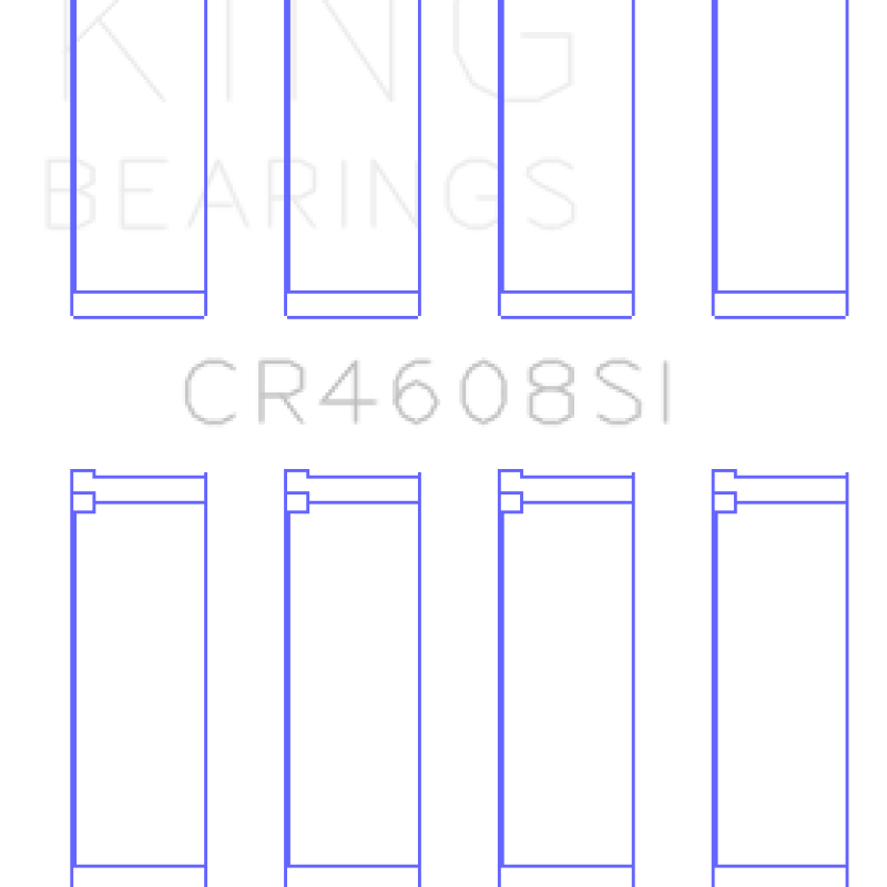 King Engine Bearings GCR4608SI - KINGCR4608SI - King Engine Bearings Toyota 2ZZ-GE Connecting Rod Bearing Set (Set of 4) - Size STD - Shipped in Europe - Tuningsupply.com
