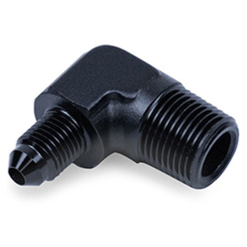 Snow Performance SNO-808-BRD - SNOSNO-808-BRD - Snow Performance 3/8in NPT to 4AN Elbow Water Fitting (Black) - Shipped in Europe - Tuningsupply.com