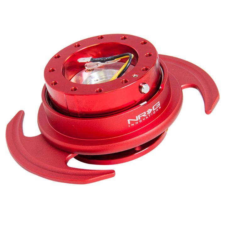 NRG SRK-650RD - NRGSRK-650RD - NRG Quick Release Kit Gen 3.0 - Red Metal Body / Red Ring w/Handles - Shipped in Europe - Tuningsupply.com