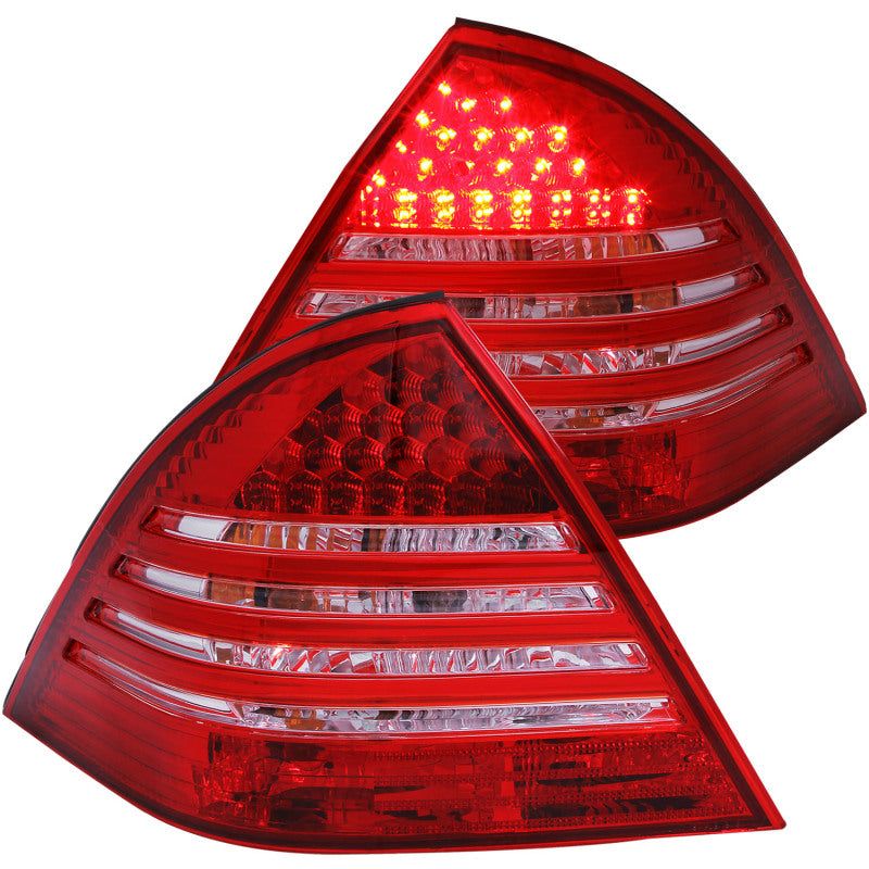ANZO 221151 - ANZ221151 - ANZO 2001-2004 Mercedes Benz C Class W203 Taillights Red/Smoke - Shipped in Europe - Tuningsupply.com