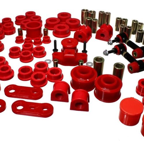 Energy Suspension 19.18102R - ENG19.18102R - Energy Suspension 08-12 Subaru Impreza WRX Red Hyper-Flex Master Bushing Set - Shipped in Europe - Tuningsupply.com