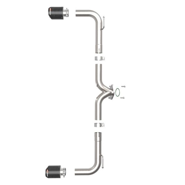 aFe 49-37014-C - AFE49-37014-C - aFe Takeda 2-1/2in 304 SS Axle-Back Exhaust w/ Carbon Fiber Tips 14-18 Mazda 3 L4 2.0L/2.5L - Shipped in Europe - Tuningsupply.com