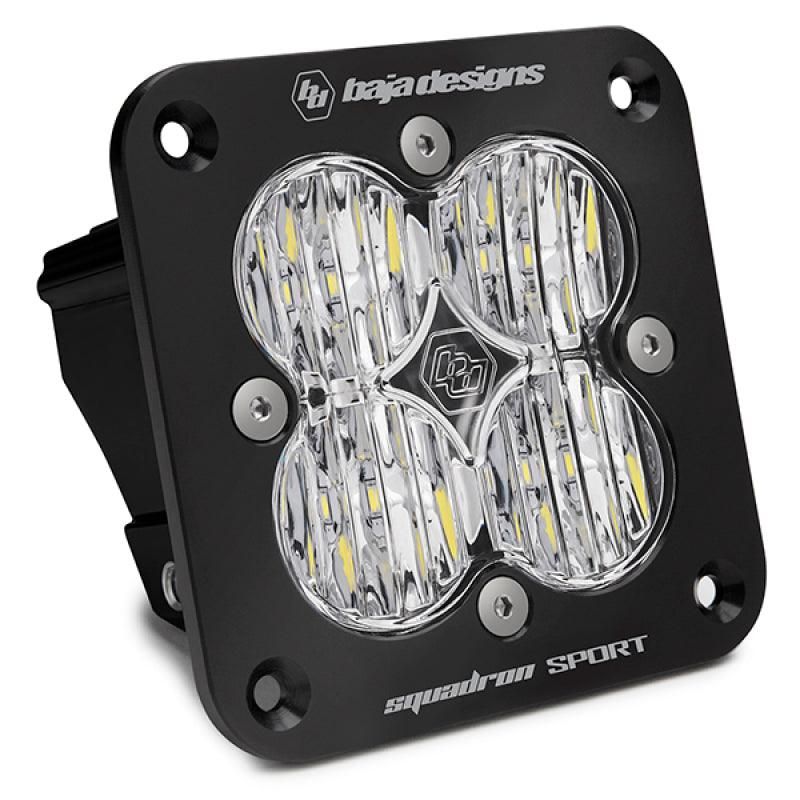 Baja Designs 551005 - BAJ551005 - Baja Designs Squadron Sport Black Wide Cornering Pattern Flush Mount LED Light Pod - Clear - Shipped in Europe - Tuningsupply.com
