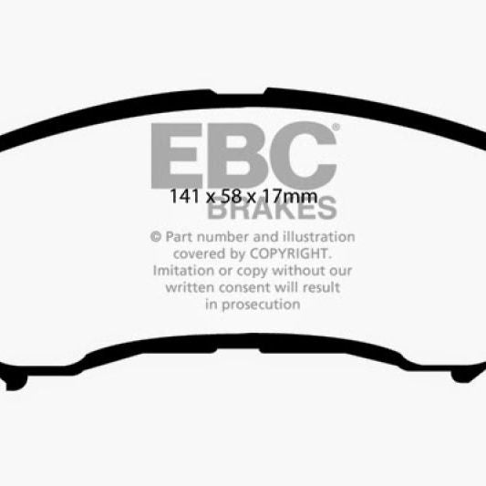 EBC UD1374 - EBCUD1374 - EBC 14+ Nissan Juke 1.6 Turbo Nismo RS Ultimax2 Front Brake Pads - Shipped in Europe - Tuningsupply.com