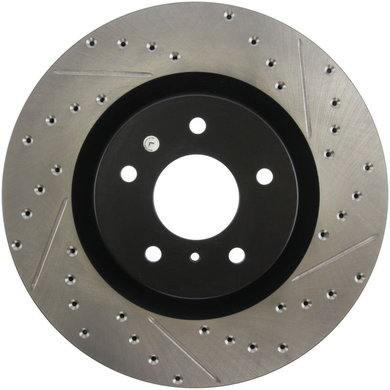Stoptech 127.42076L - STO127.42076L - StopTech Slotted & Drilled Sport Brake Rotor - Shipped in Europe - Tuningsupply.com