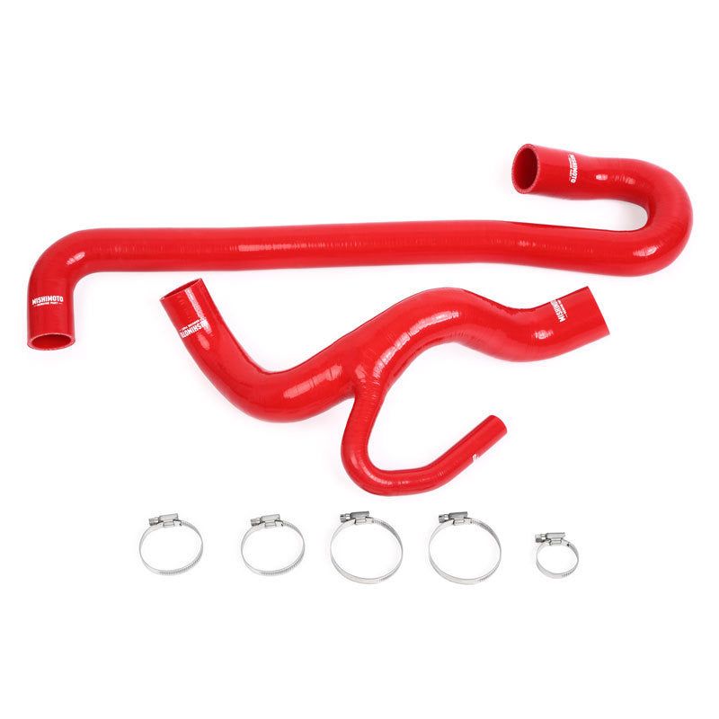 Mishimoto MMHOSE-WK2-12RD - MISMMHOSE-WK2-12RD - Mishimoto 12+ Jeep Grand Cherokee SRT8 6.4L V8 Red Silicone Radiator Hose Kit - Shipped in Europe - Tuningsupply.com