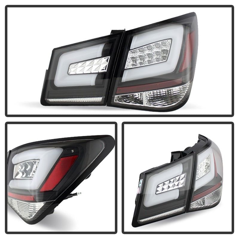 SPYDER 5076595 - SPY5076595 - Spyder Chevy Cruze 2011-2014 Light Bar LED Tail Lights Black ALT-YD-CCRZ11-LBLED-BK - Shipped in Europe - Tuningsupply.com
