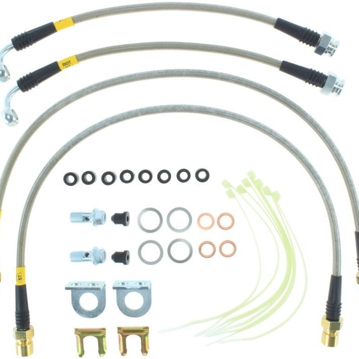 Stoptech 950.61516 - STO950.61516 - StopTech 12-14 Ford Raptor Stainless Steel Rear Brake Lines - Shipped in Europe - Tuningsupply.com