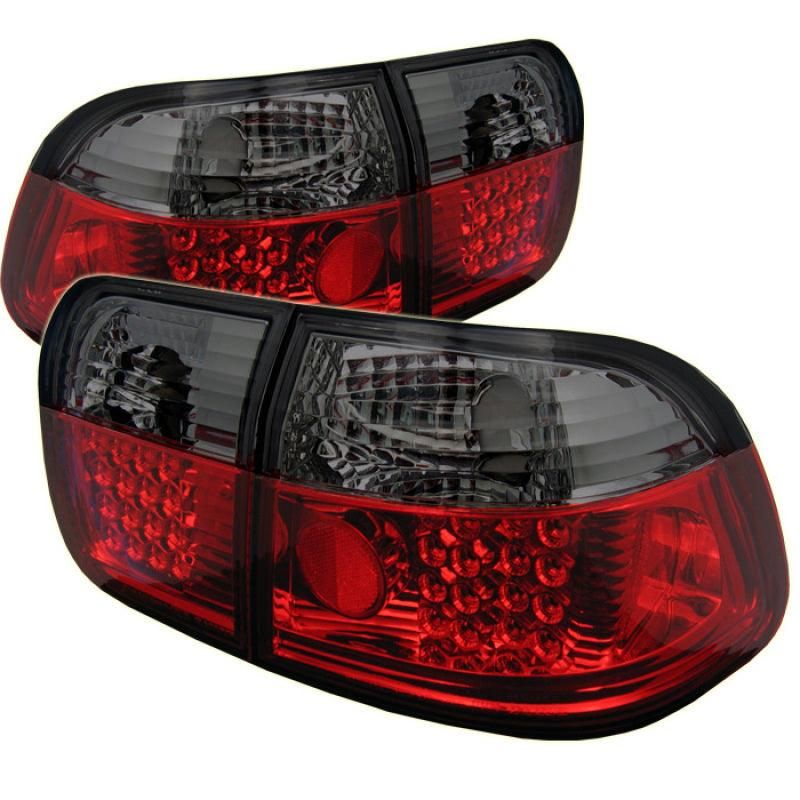 SPYDER 5005038 - SPY5005038 - Spyder Honda Civic 96-98 4Dr LED Tail Lights Red Smoke ALT-YD-HC96-4D-LED-RS - Shipped in Europe - Tuningsupply.com