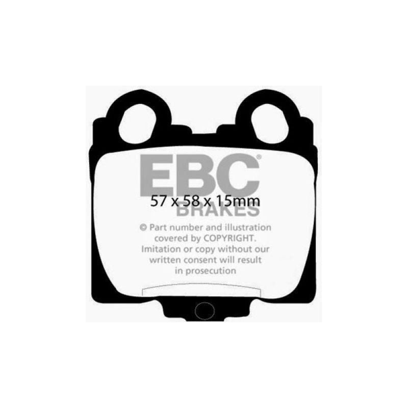 EBC DP41224R - EBCDP41224R - EBC 98-05 Lexus GS300 3.0 Yellowstuff Rear Brake Pads - Shipped in Europe - Tuningsupply.com
