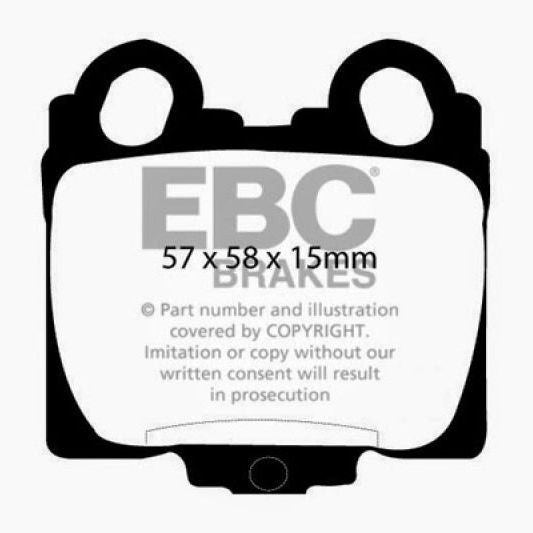 EBC DP31224C - EBCDP31224C - EBC 98-05 Lexus GS300 3.0 Redstuff Rear Brake Pads - Shipped in Europe - Tuningsupply.com