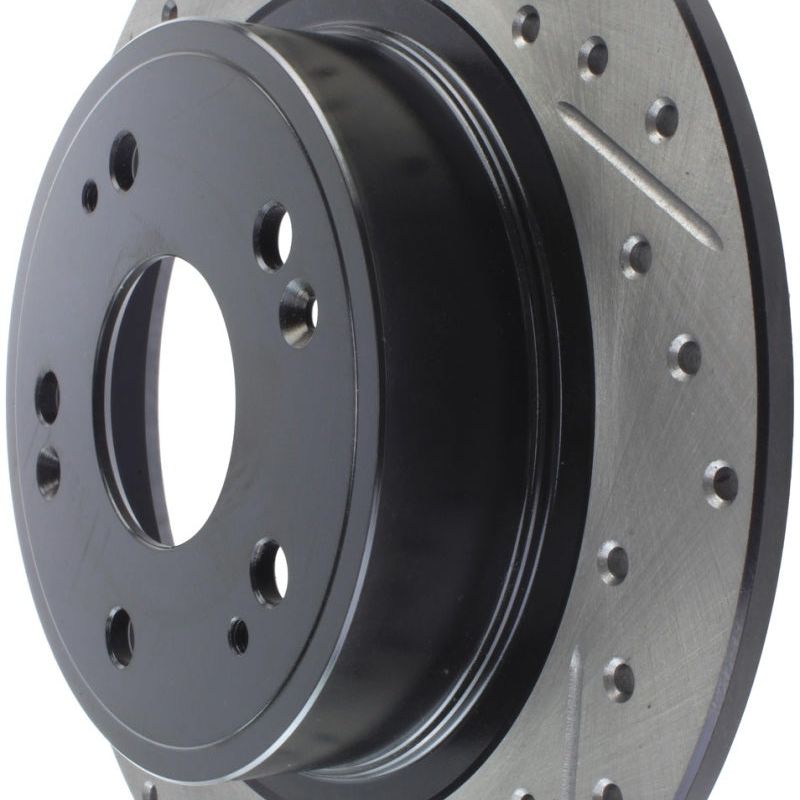 Stoptech 127.40068R - STO127.40068R - StopTech 09-10 Acura TSX / 08-10 Honda Accord Coupe/05-10 Sedan Right Rear Slotted & Drilled Rotor - Shipped in Europe - Tuningsupply.com