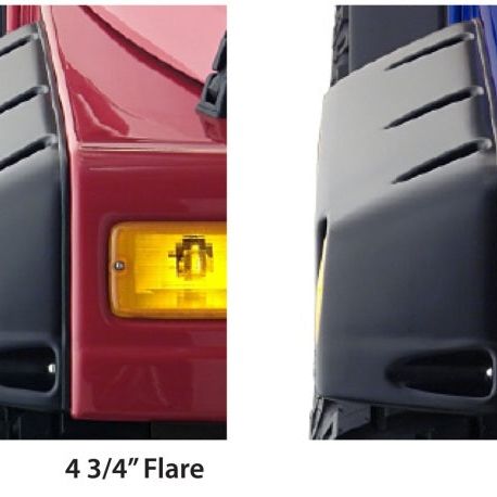 Bushwacker 10917-07 - BUS10917-07 - Bushwacker 97-06 Jeep TJ Pocket Style Flares 4pc - Black - Shipped in Europe - Tuningsupply.com