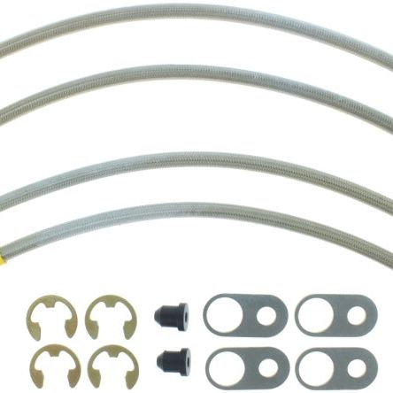 Stoptech 950.46509 - STO950.46509 - StopTech 08-10 Mitsubishi Lancer Ralliart Stainless Steel Rear Brake Lines - Shipped in Europe - Tuningsupply.com
