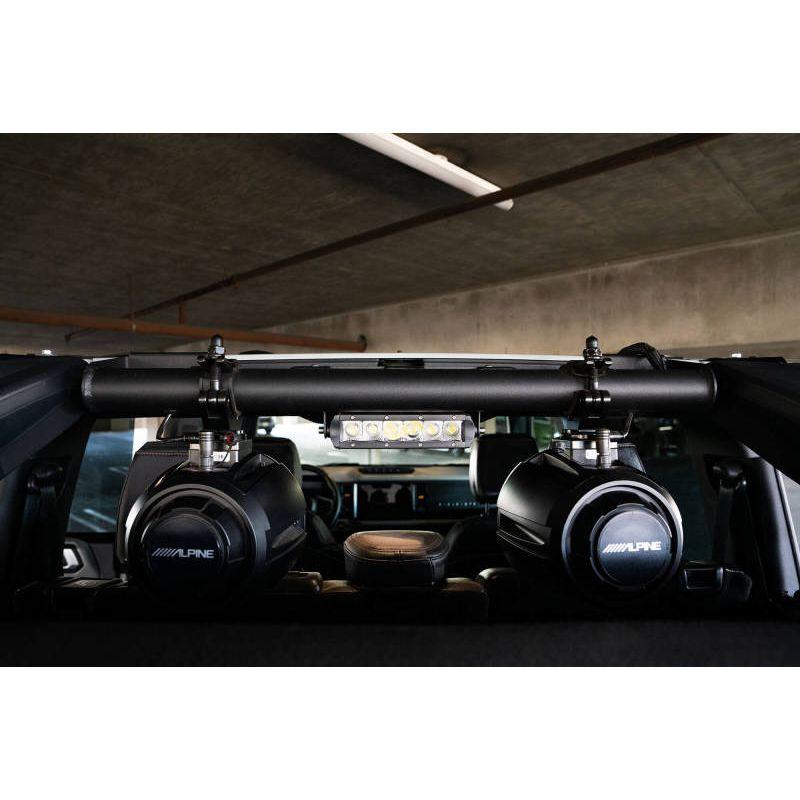 DV8 Offroad BRSB-01 - DVEBRSB-01 - DV8 Offroad 21-22 Ford Bronco 4dr Rear Speaker & Light Mount Bar - Shipped in Europe - Tuningsupply.com