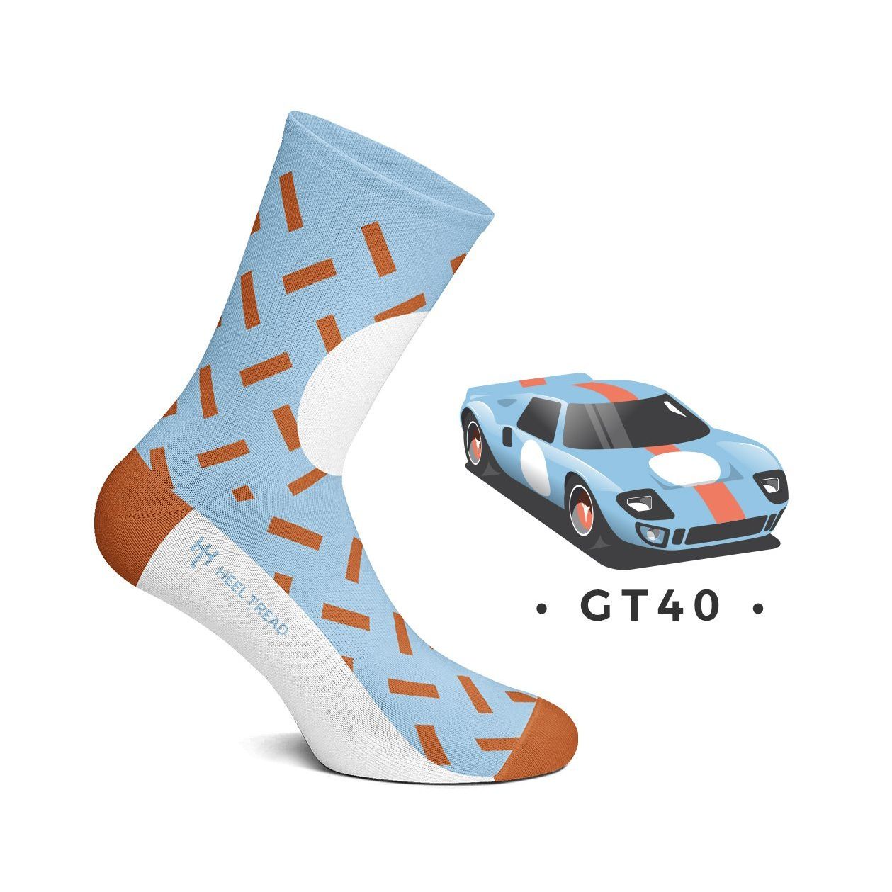 Heel Tread GT40Socks-L - HT-GT40Socks-L - GT40 Socks - Shipped in Europe - Tuningsupply.com