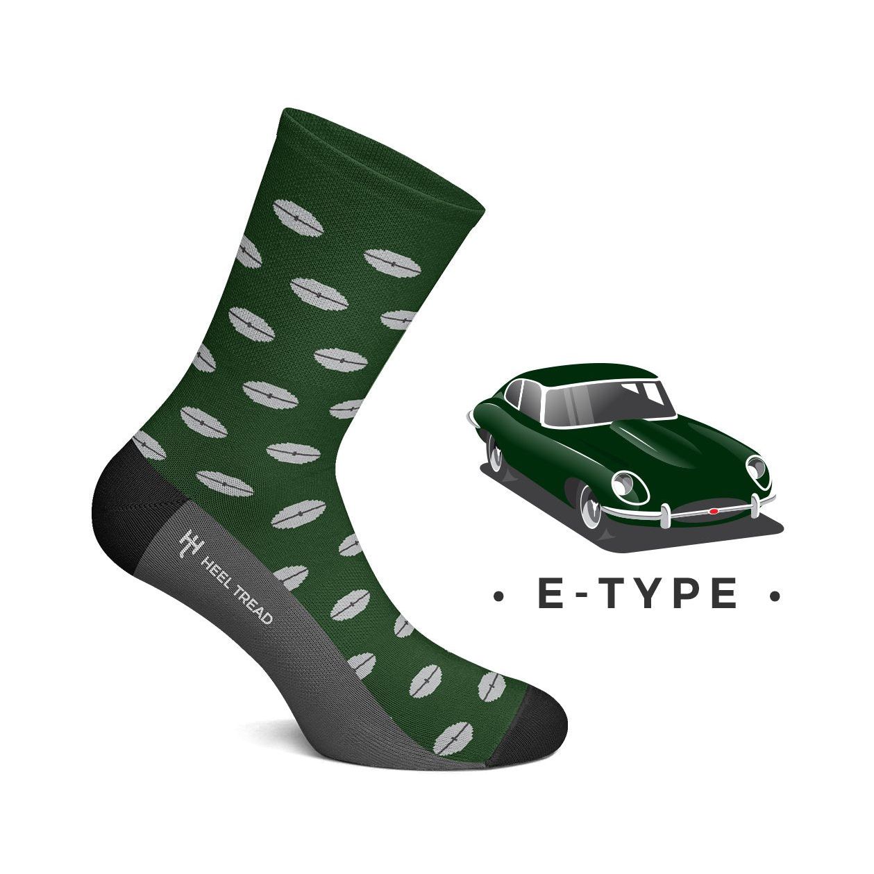 Heel Tread E-TypeSocks-L - HT-E-TypeSocks-L - E-Type Socks - Shipped in Europe - Tuningsupply.com