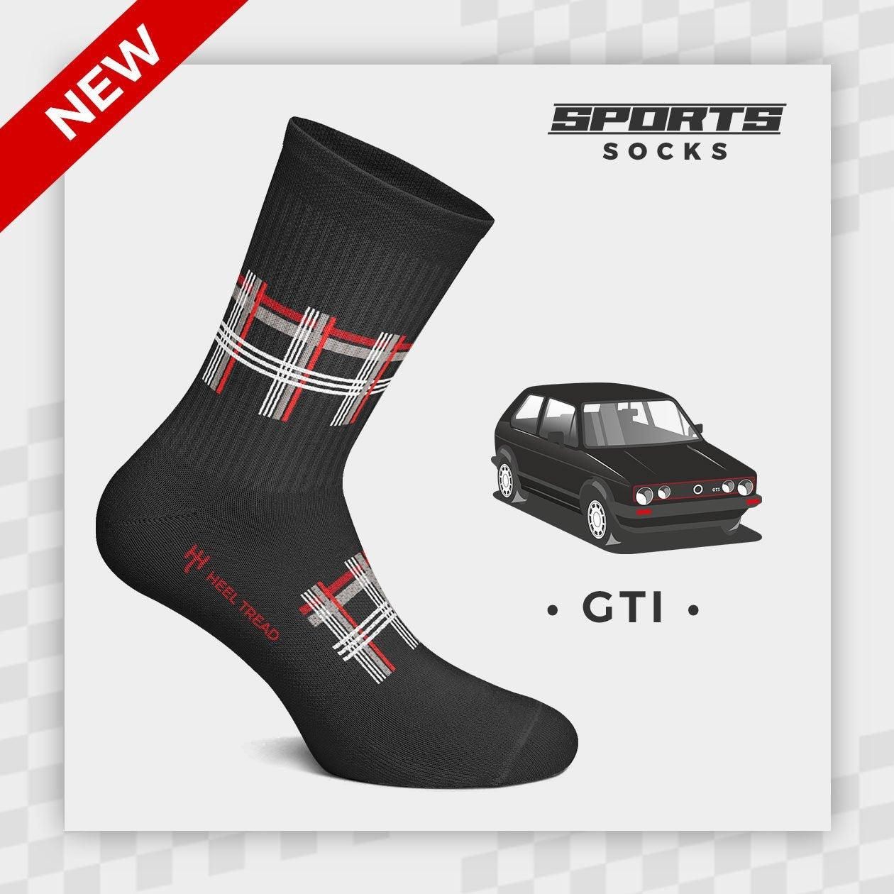 Heel Tread GTI-Sports-Socks-L - HT-GTI-Sports-Socks-L - GTI Sports Socks - Shipped in Europe - Tuningsupply.com