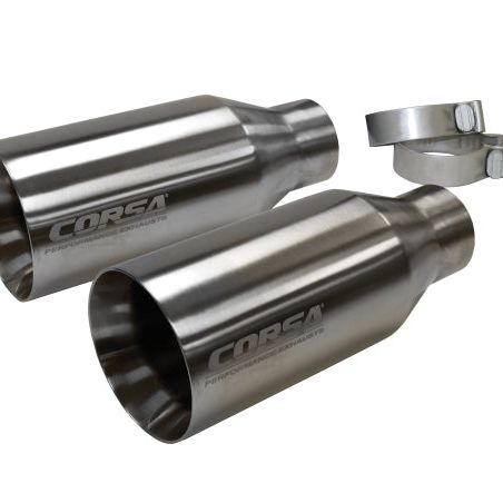 CORSA Performance 14051 - COR14051 - Corsa 2017-2020 Ford F-150 Raptor 3in Inlet / 5in Outlet Satin Polished Tip Kit (For Corsa Exh Only) - Shipped in Europe - Tuningsupply.com