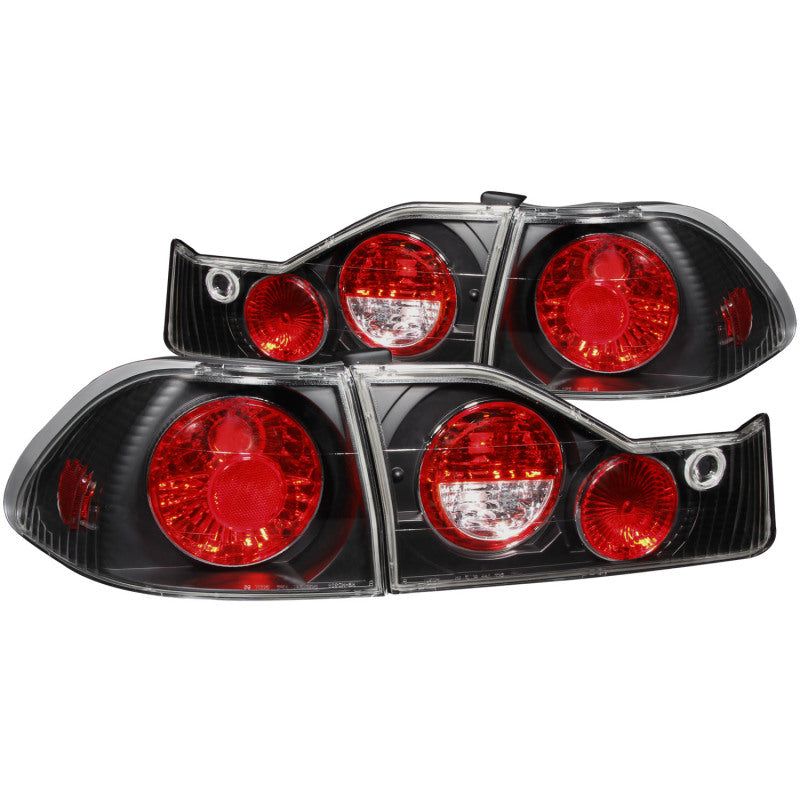 ANZO 221041 - ANZ221041 - ANZO 1998-2000 Honda Accord Taillights Black - Shipped in Europe - Tuningsupply.com
