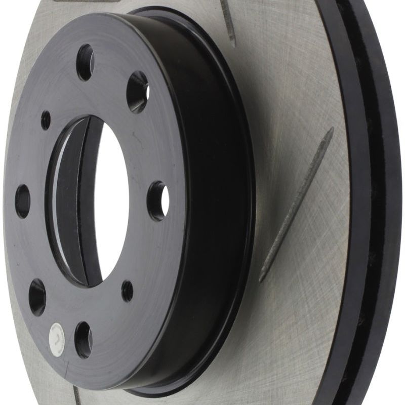 Stoptech 126.40023SL - STO126.40023SL - StopTech Power Slot 93-00 Honda Civic DX w/ Rr Drum Brakes Front Left Rotor - Shipped in Europe - Tuningsupply.com