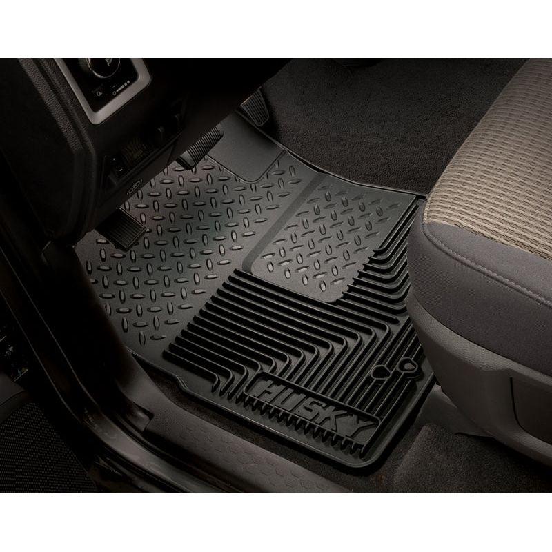 Husky Liners 52011 - HSL52011 - Husky Liners 80-12 Ford F-150/00-05 Ford Excursion Heavy Duty Black 2nd Row Floor Mats - Shipped in Europe - Tuningsupply.com