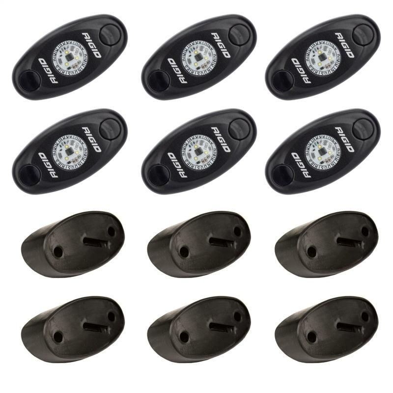 Rigid Industries 400293 - RIG400293 - Rigid Industries Rock Light Kit- Amber (6 lights) - Shipped in Europe - Tuningsupply.com