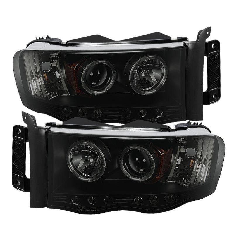SPYDER 5078384 - SPY5078384 - Spyder Dodge Ram 1500 02-05 03-05 Projector Headlights LED Halo LED Blk Smke PRO-YD-DR02-HL-BSM - Shipped in Europe - Tuningsupply.com