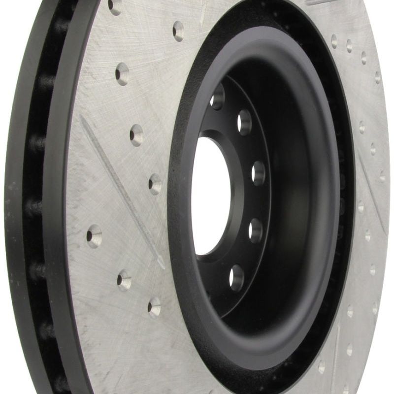 Stoptech 127.33112L - STO127.33112L - StopTech 09 VW Passat CC / 06-09 Passat Slotted & Drilled Left Front Rotor - Shipped in Europe - Tuningsupply.com