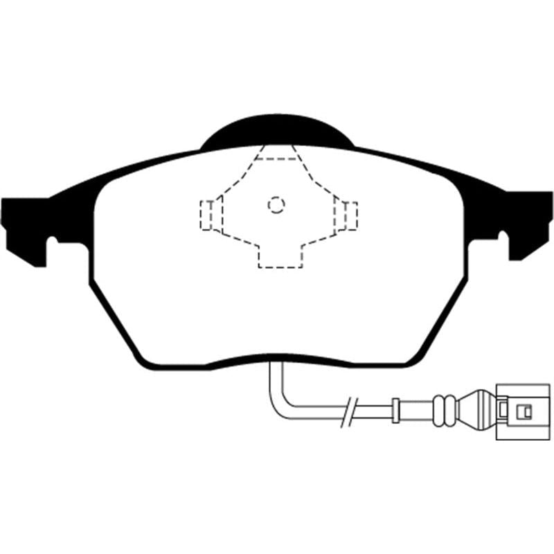 EBC DP31330C - EBCDP31330C - EBC 99-06 Audi TT 1.8 Turbo Redstuff Front Brake Pads - Shipped in Europe - Tuningsupply.com
