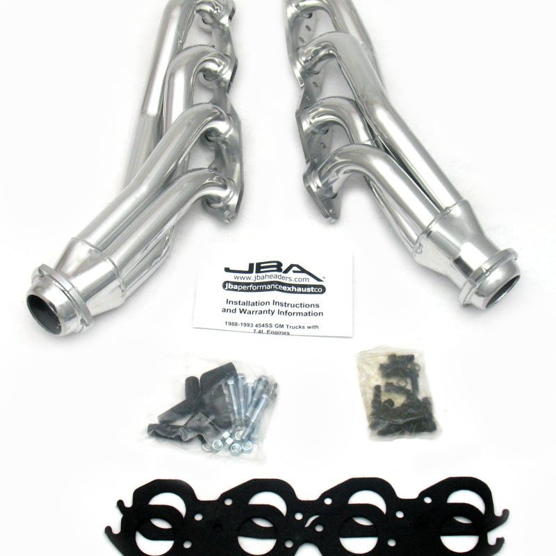 JBA 1822S-3JS - JBA1822S-3JS - JBA 88-93 GM Truck 7.4L BBC w/o A.I.R. 1-3/4in Primary Silver Ctd Cat4Ward Header - Shipped in Europe - Tuningsupply.com