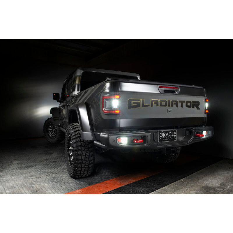 ORACLE Lighting 5881-504 - ORL5881-504 - Oracle Jeep Gladiator JT Rear Bumper LED Reverse Lights w/ Plug & Play Harness - 6000K - Shipped in Europe - Tuningsupply.com