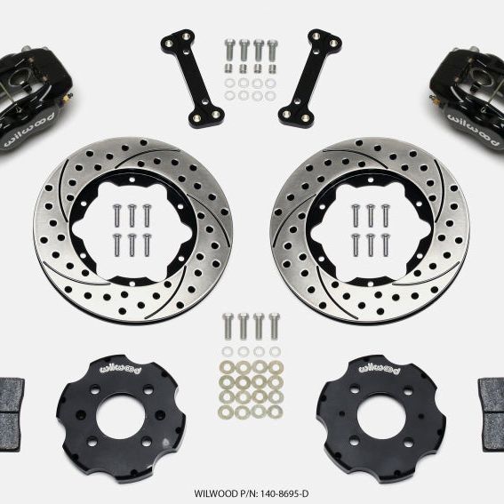 Wilwood 140-8695-D - WIL140-8695-D - Wilwood Forged Dynalite Front Hat Kit 11.00in Drilled Integra/Civic w/Fac.240mm Rtr - Shipped in Europe - Tuningsupply.com