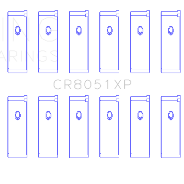 King Engine Bearings GCR8051XP - KINGCR8051XP - King Engine Bearings Nissan VK56DE/VK56VD/VK45DE Performance Rod Bearing Set - Size STD - Shipped in Europe - Tuningsupply.com