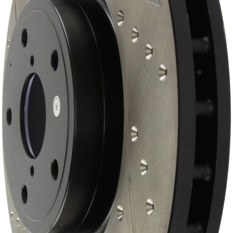 Stoptech 127.47022R - STO127.47022R - StopTech 05-10 Subaru Impreza WRX/STi Slotted & Drilled Right Front Rotor - Shipped in Europe - Tuningsupply.com