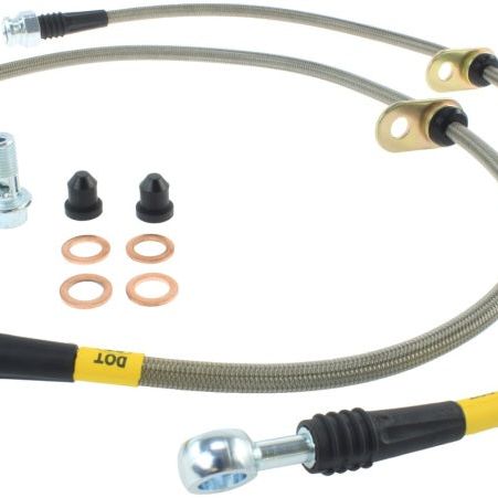 Stoptech 950.40011 - STO950.40011 - StopTech 06+ Civic Si Stainless Steel Front Brake Lines - Shipped in Europe - Tuningsupply.com