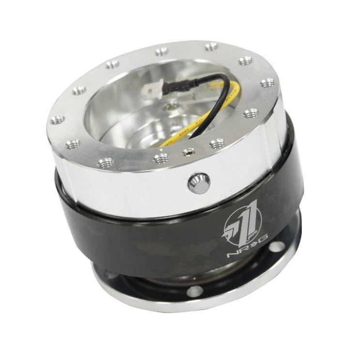 NRG SRK-100BC - NRGSRK-100BC - NRG Quick Release Gen 1.5 - Silver Body / Black Chrome Ring - Shipped in Europe - Tuningsupply.com